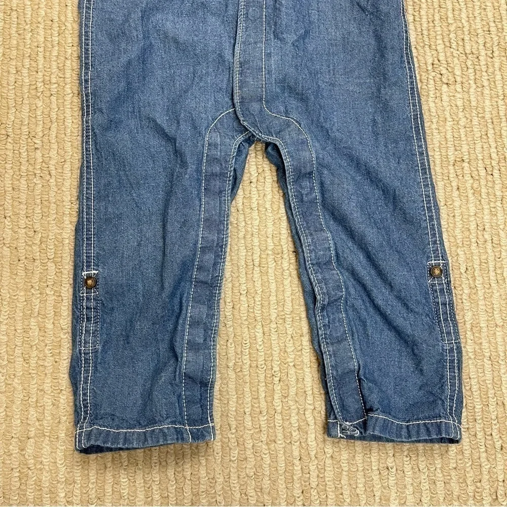 Carter’s Little Captain Chambray Long Sleeve Jumpsuit Size 24 Months Baby